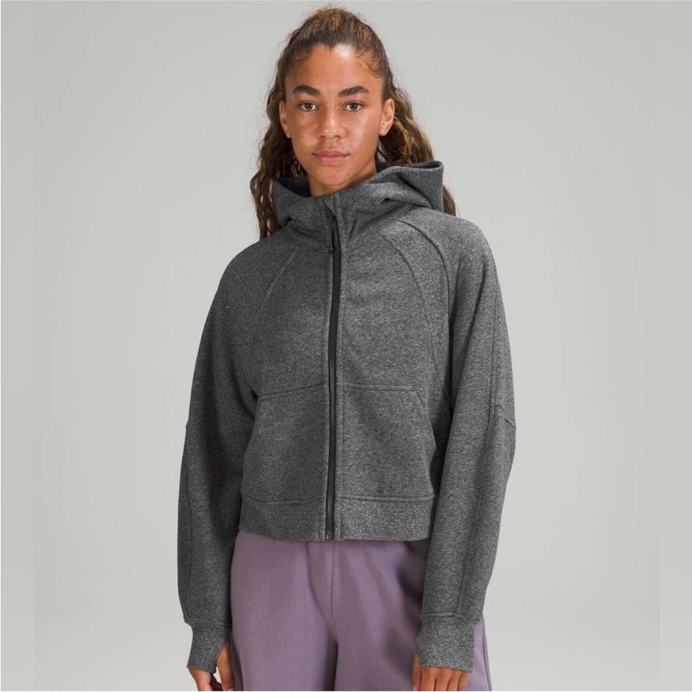 Lululemon Scuba Oversized Full-Zip Hoodie - charcoal gray